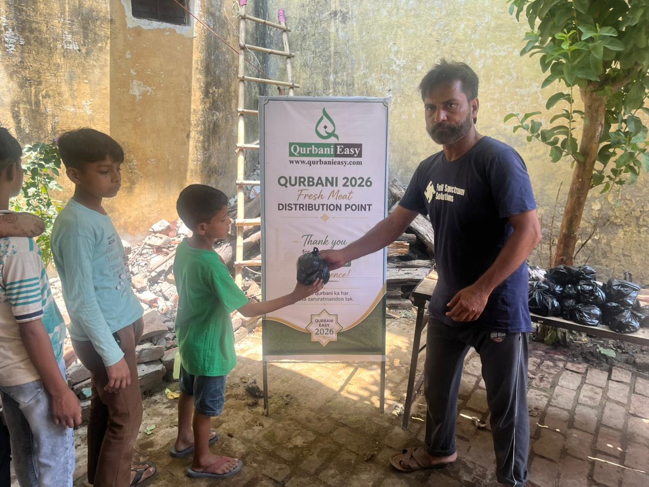 Qurbani Easy team carrying out Udhiyah with video documentation